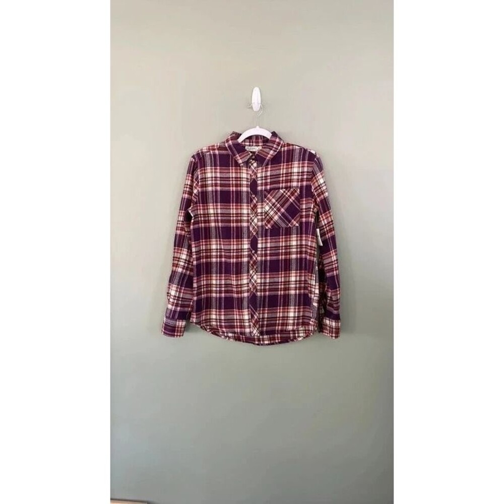 Arizona Jean Co. Women's XS Flannel Long Sleeve Shirt NWT